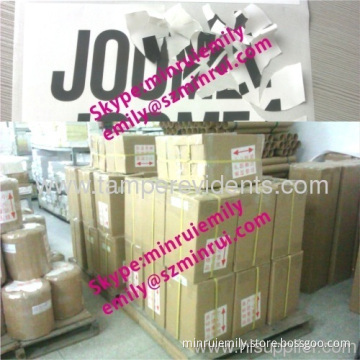 Factory Price Ultra Destructible Vinyl Materials,best Quality Ultra Destructible Label Materials 